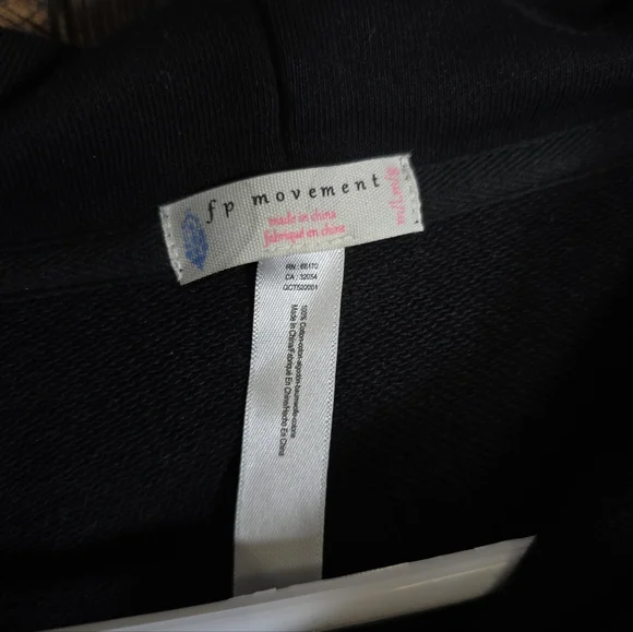 FP Movement by Free People Black Workout Hoodie Shrug M/L - Picture 4 of 5
